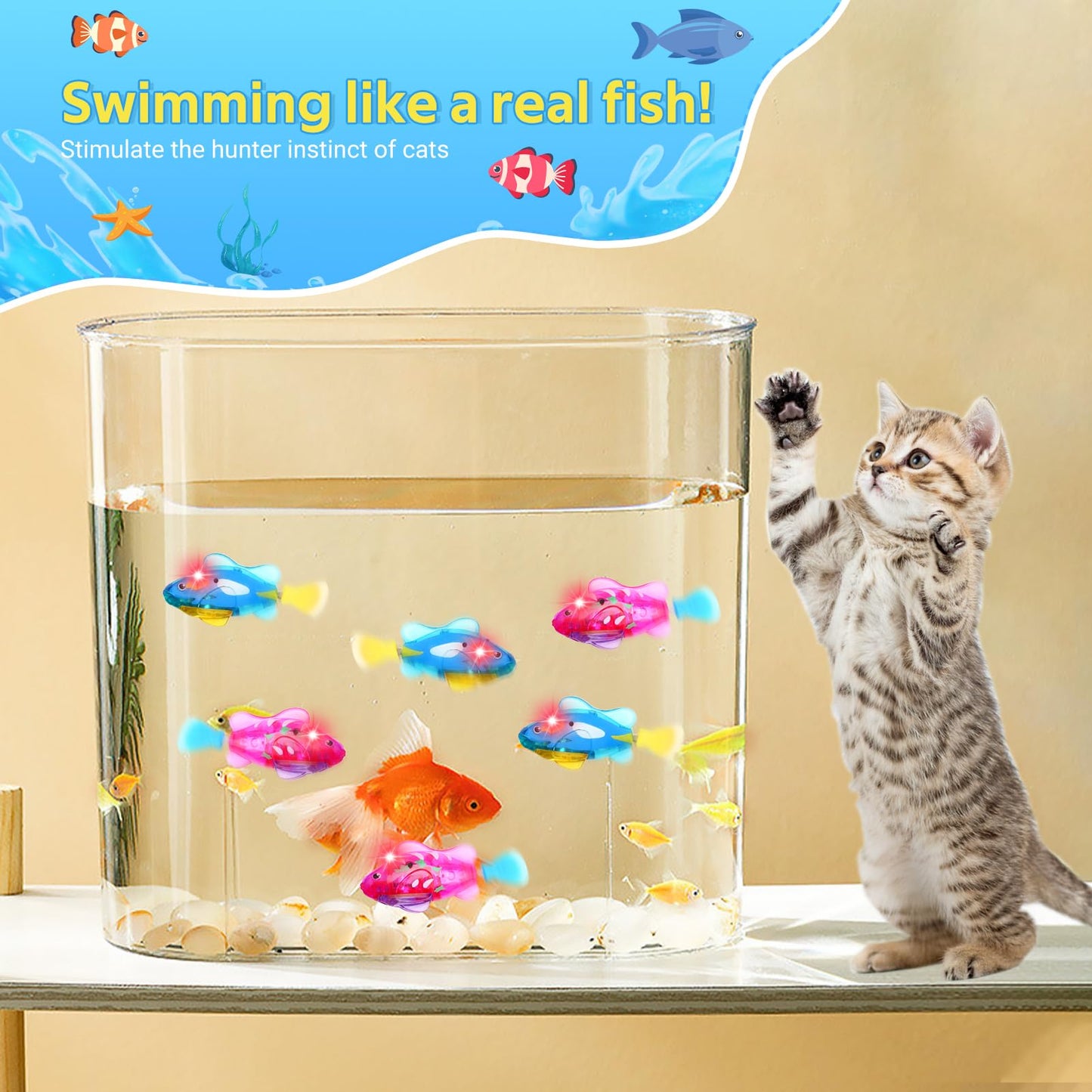 Interactive Robot LED Fish Toys