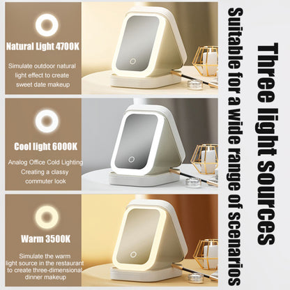 LED Brightening Organizer Box with Mirror & Light