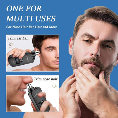 Electric Compact Ear & Nose Hair Trimmer | Digital Display