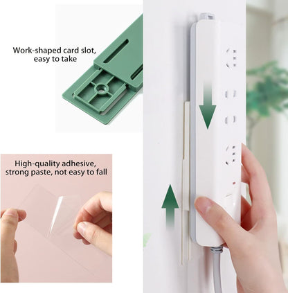 Adhesive Power Strip Socket Holder
