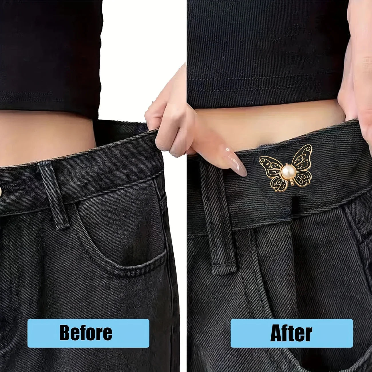 Adjustable Butterfly Waist Tightener Buckle