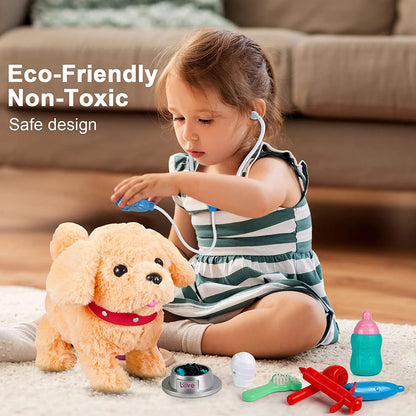PupTales™ Electronic Plush Puppy Interactive Toys | Walks, Barks, Shake Tail