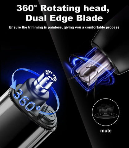 Electric Compact Ear & Nose Hair Trimmer | Digital Display