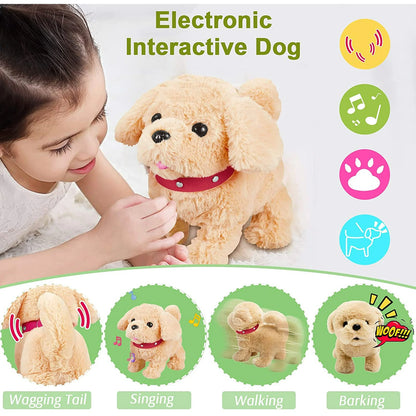PupTales™ Electronic Plush Puppy Interactive Toys | Walks, Barks, Shake Tail