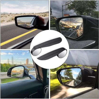 360° Blind Spot Mirror Rain Guard - Carbon Fiber