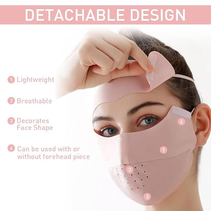 UPF 50+ Sun Protection Ice Silk Face Mask | Unisex