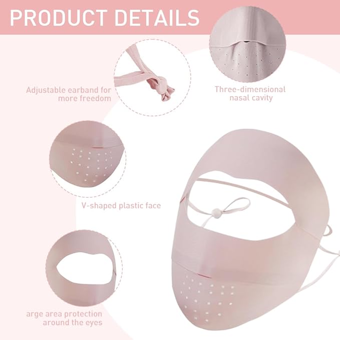 UPF 50+ Sun Protection Ice Silk Face Mask | Unisex