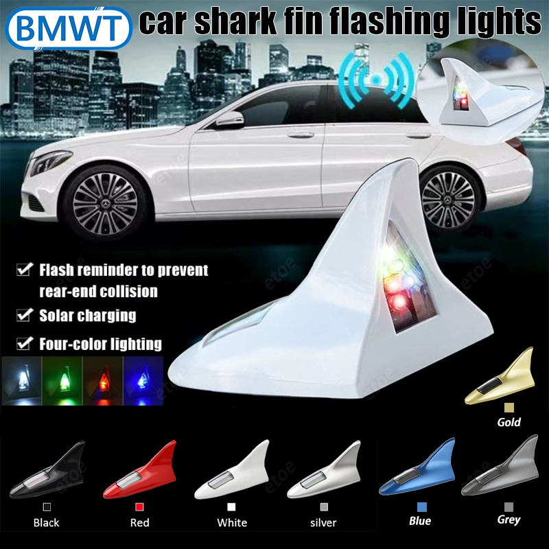 Solar-Powered Flashing LED Shark Fin Tail Light