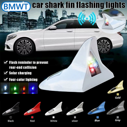Solar-Powered Flashing LED Shark Fin Tail Light