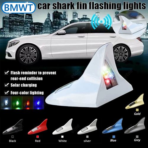 Solar-Powered Flashing LED Shark Fin Tail Light