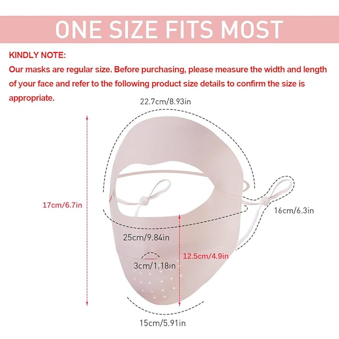 UPF 50+ Sun Protection Ice Silk Face Mask | Unisex