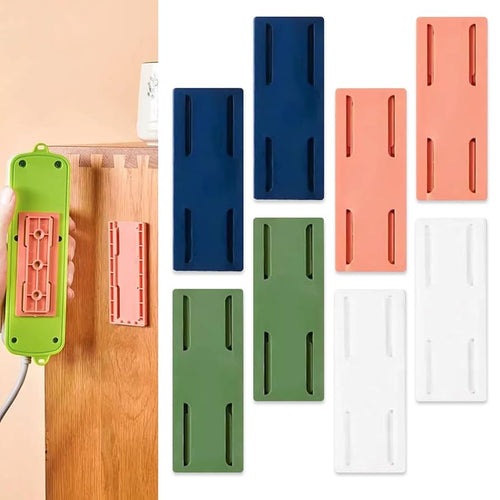 Adhesive Power Strip Socket Holder