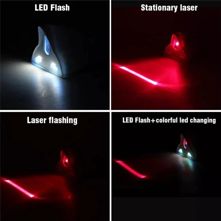 Solar-Powered Flashing LED Shark Fin Tail Light