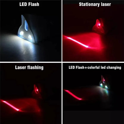 Solar-Powered Flashing LED Shark Fin Tail Light