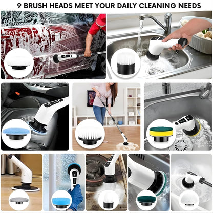 CleanPro™ - 9 in 1 Cordless Home Electric Cleaning Brush