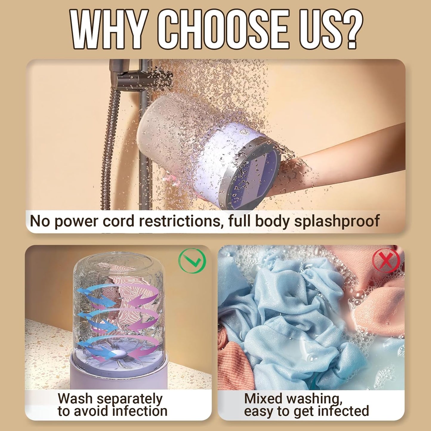 Portable Washing Machine (1.5L) - Digital Display