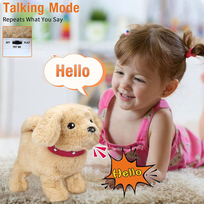 PupTales™ Electronic Plush Puppy Interactive Toys | Walks, Barks, Shake Tail