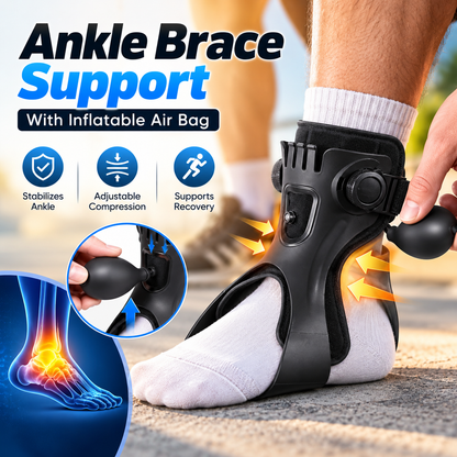 Ankle Brace Support With Inflatable Air Bag