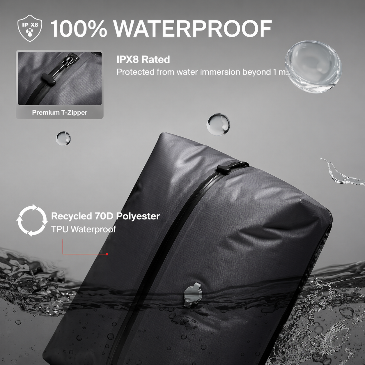 Vacuum Seal Waterproof Travel Duffle Bag With Pump