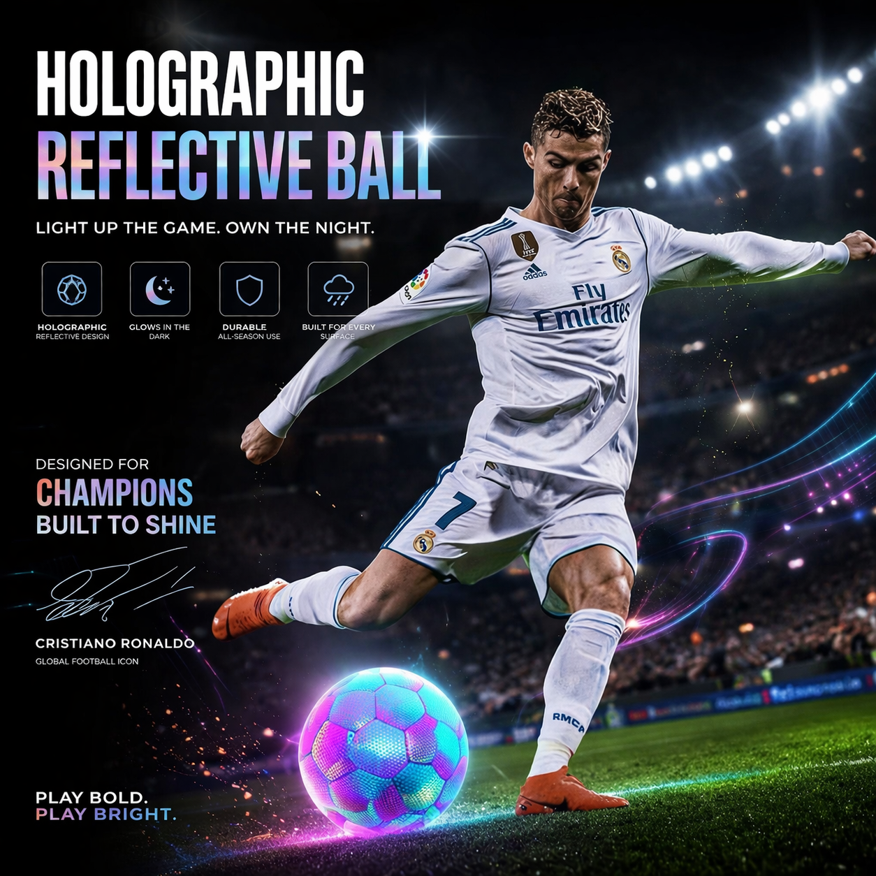 Holographic Reflective Football