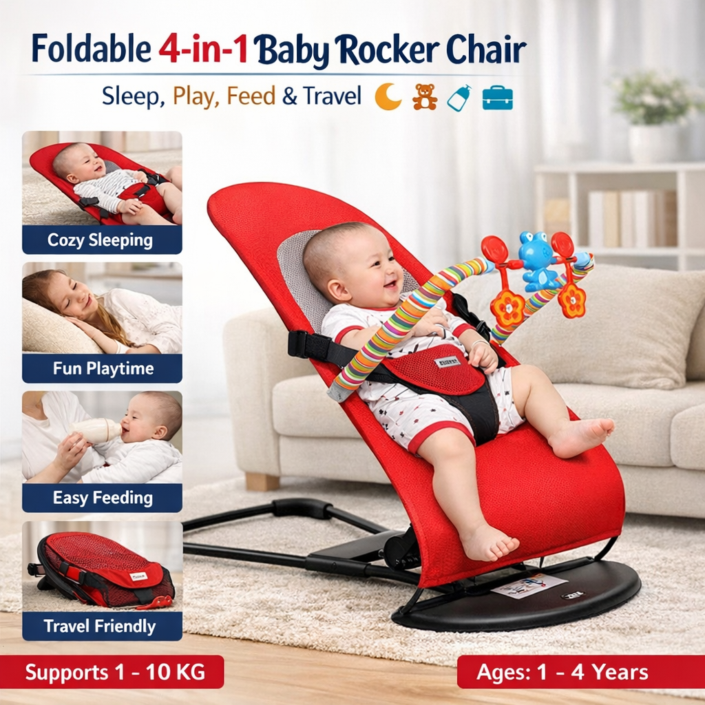RockNest™ Infant Baby Bouncer Rocking Chair with Music