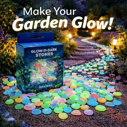 Glow-in-the-Dark Garden & Décor Pebbles