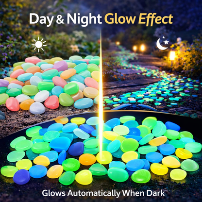 Glow-in-the-Dark Garden & Décor Pebbles