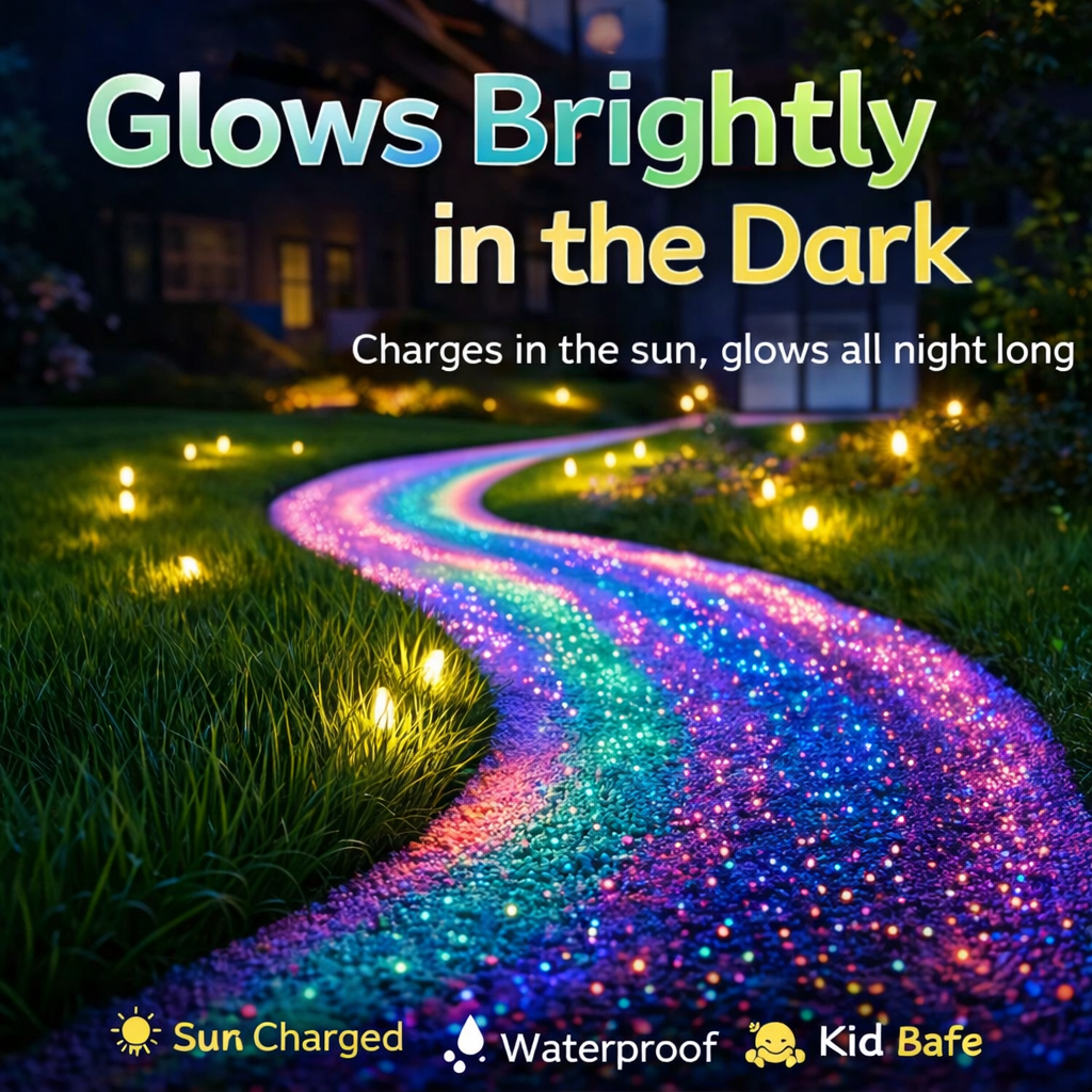 Glow-in-the-Dark Garden & Décor Pebbles
