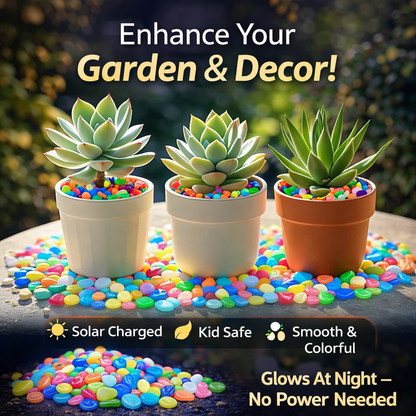 Glow-in-the-Dark Garden & Décor Pebbles
