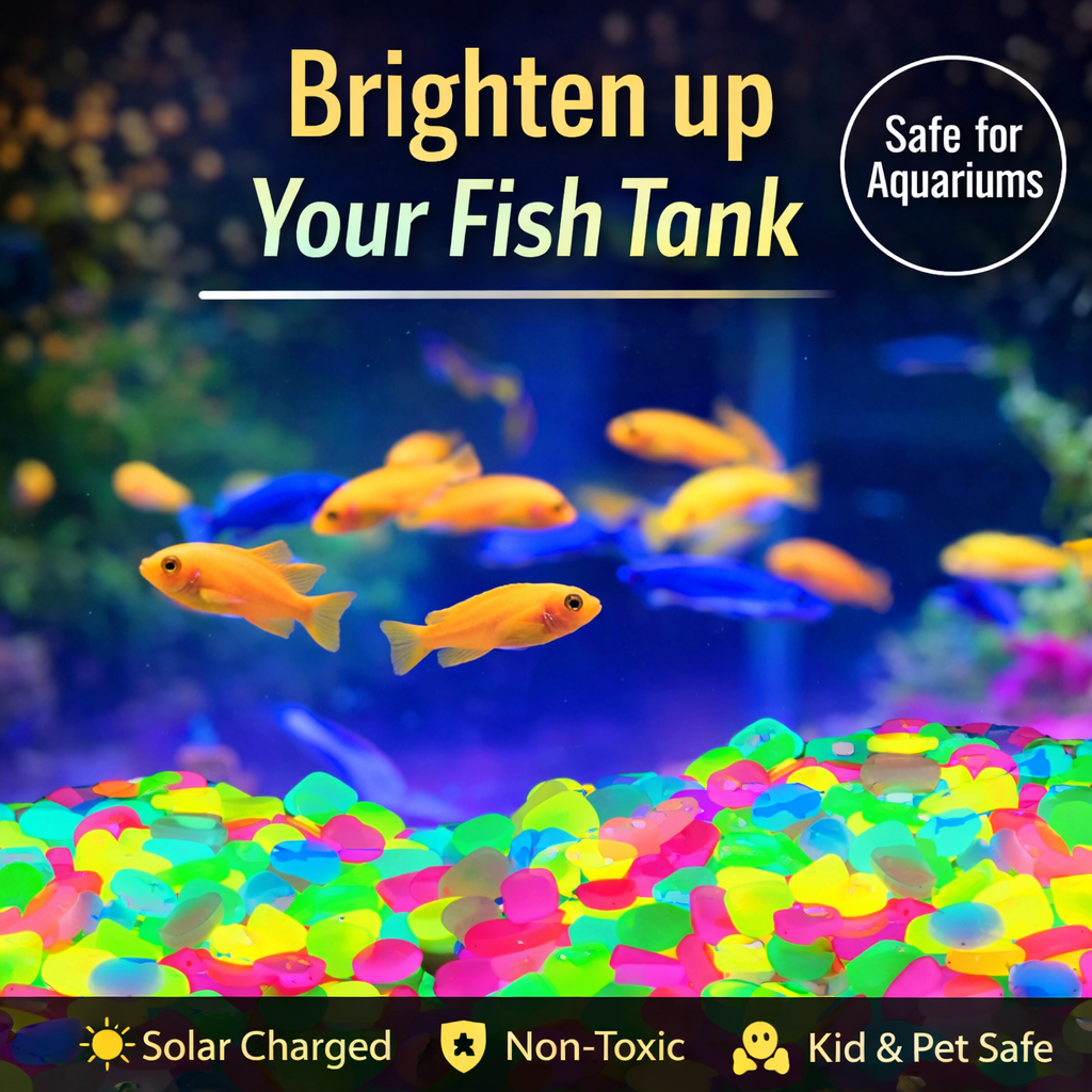 Glow-in-the-Dark Garden & Décor Pebbles