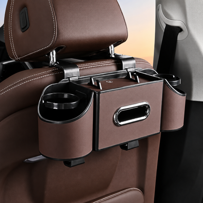 Car Backseat Organizer with Tissue & Cup Holder