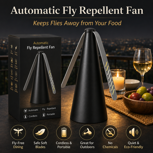Fly Repellent Fan for Food & Outdoor Dining