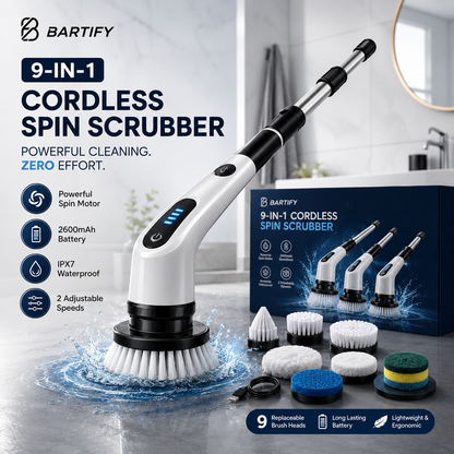 CleanPro™ - 9 in 1 Cordless Home Electric Cleaning Brush