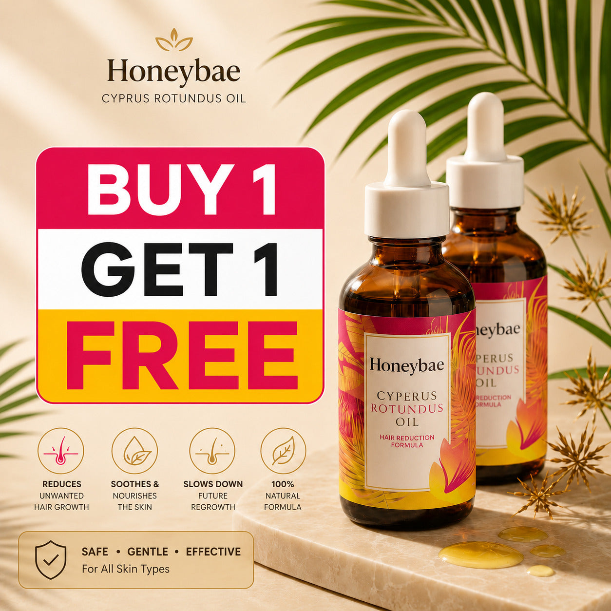 Cyperus Rotundus Oil | Buy 1 Get 1 Free