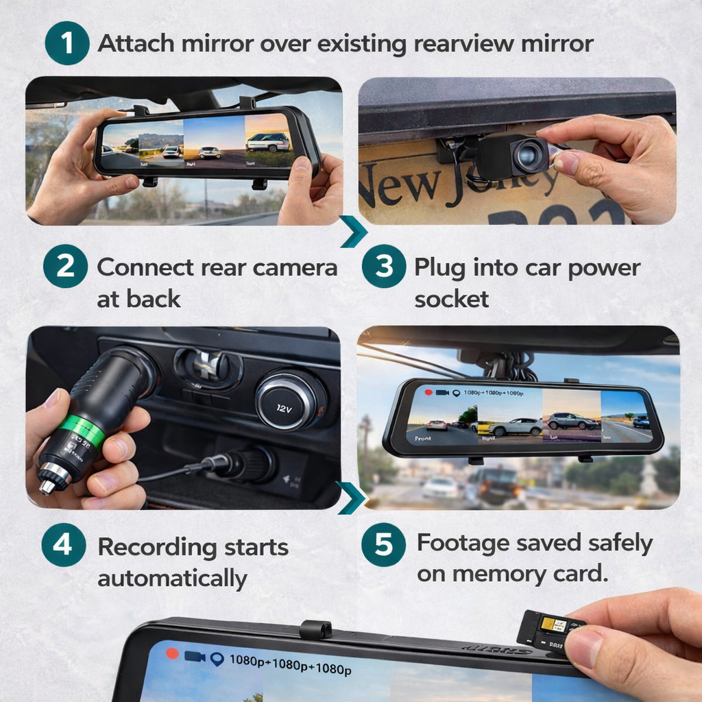 4K Smart Mirror Dash Cam Pro
