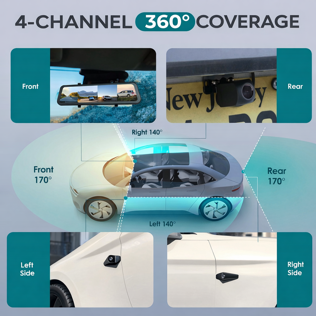 4K Smart Mirror Dash Cam Pro