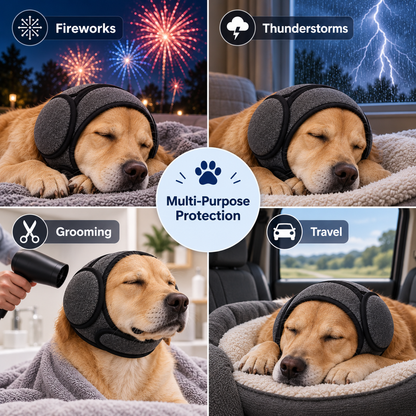 Dog Calming Ear Muffs for Noise Reduction