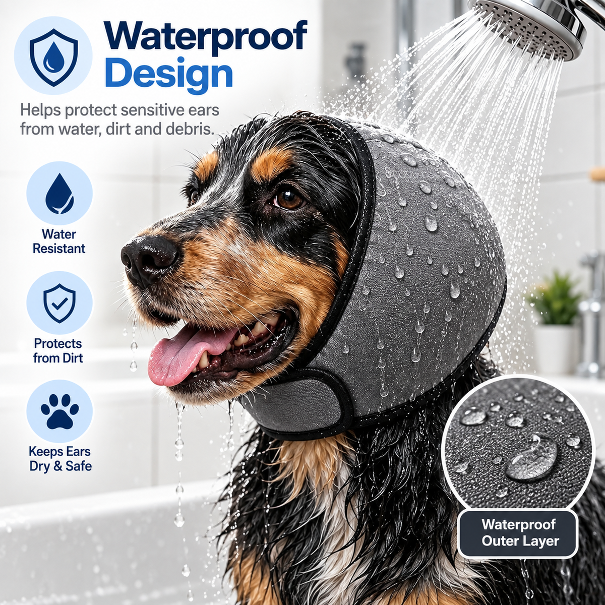 Dog Calming Ear Muffs for Noise Reduction
