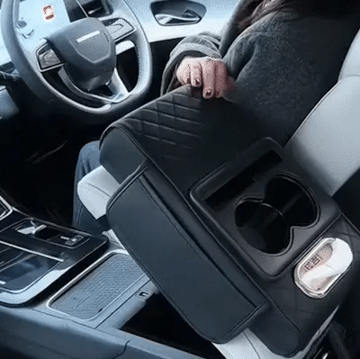 5-in-1 Car Armrest Console Cushion with Cup Holder