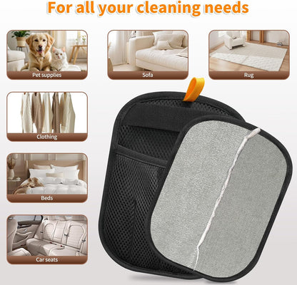 2-in-1 Pet Grooming & Hair Removal Gloves