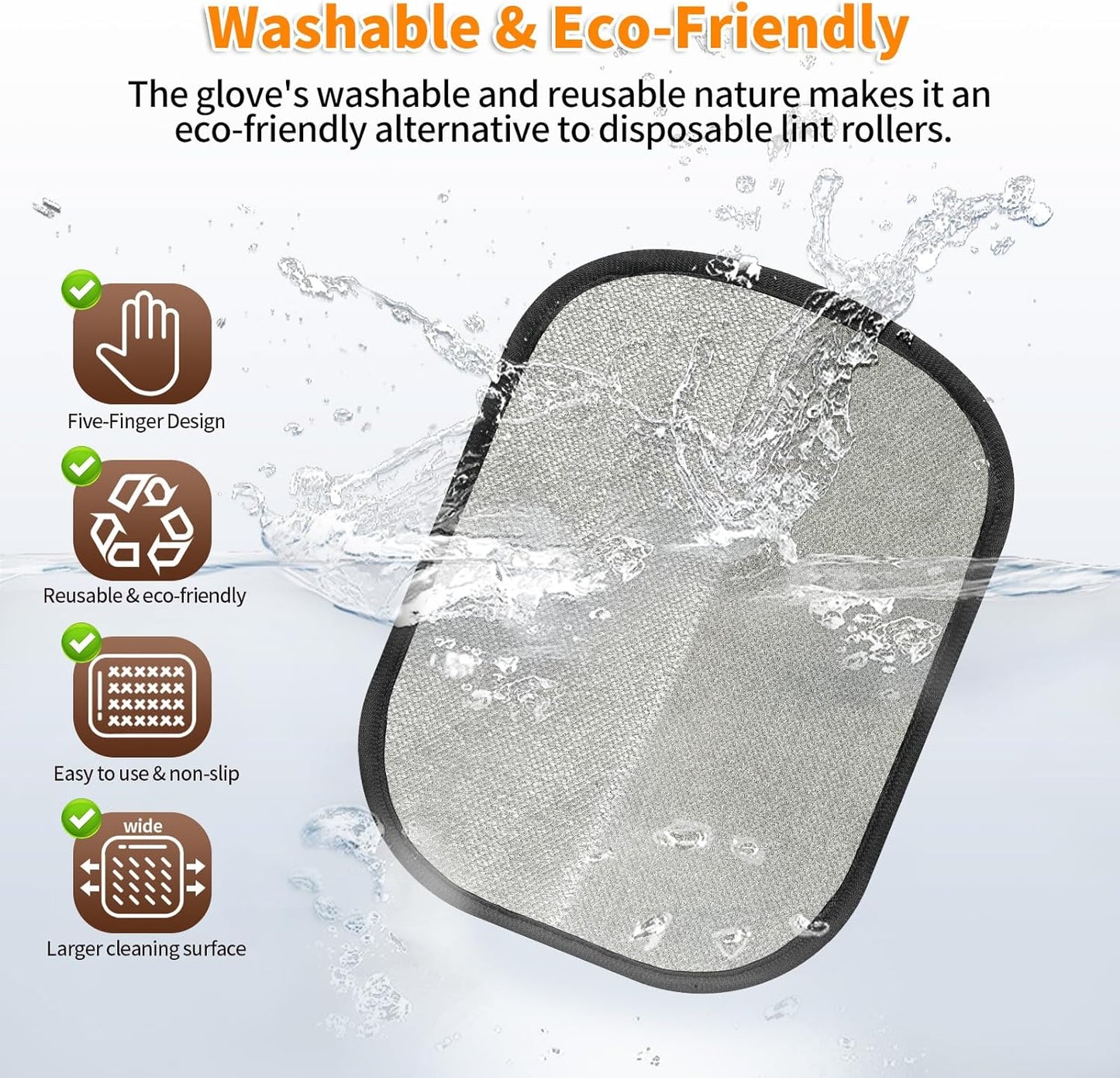 2-in-1 Pet Grooming & Hair Removal Gloves