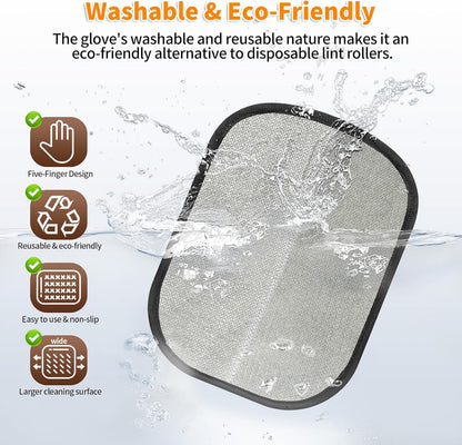 2-in-1 Pet Grooming & Hair Removal Gloves