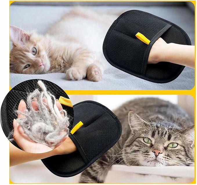 2-in-1 Pet Grooming & Hair Removal Gloves