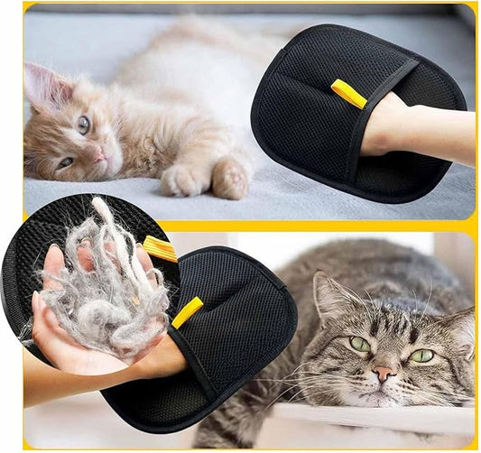 2-in-1 Pet Grooming & Hair Removal Gloves