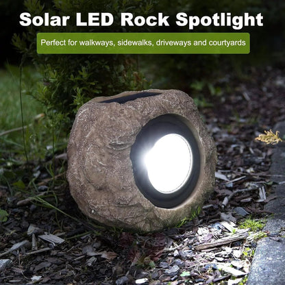Solar LED Rock Garden Light (Waterproof)