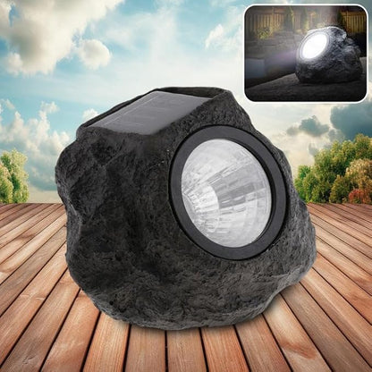 Solar LED Rock Garden Light (Waterproof)