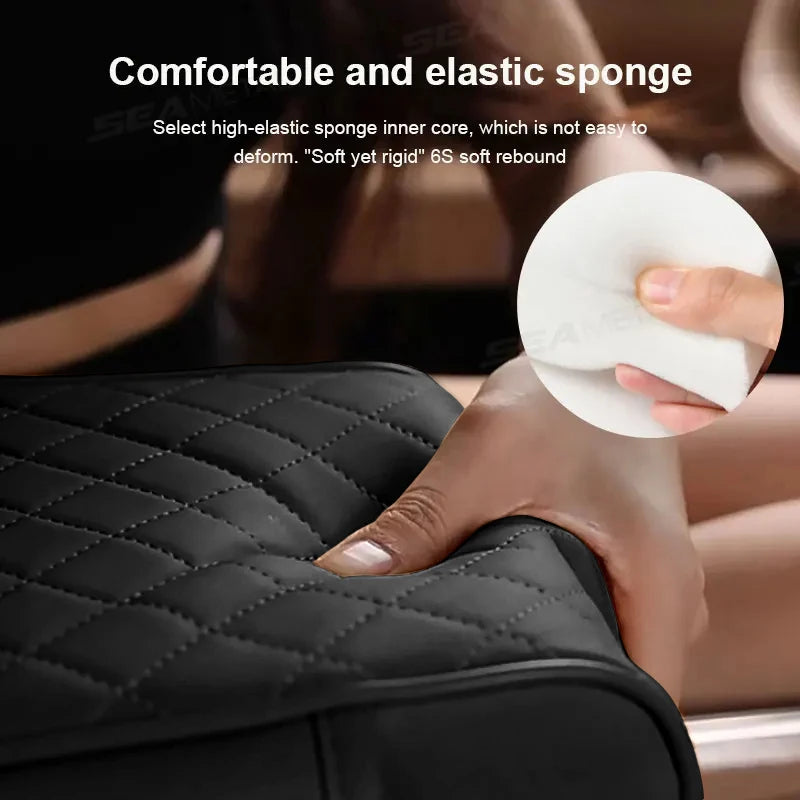 5-in-1 Car Armrest Console Cushion with Cup Holder