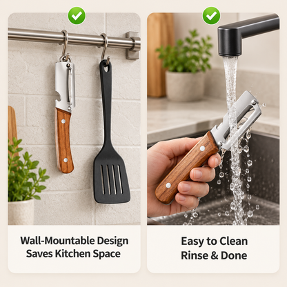 SharpSlicer Pro | 3-in-1 Vegetable Peeler, Slicer & Bottle Opener