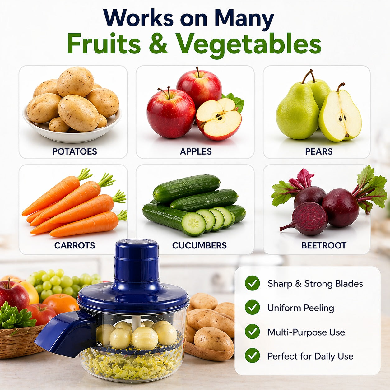 Automatic Electric Fruit & Vegetable Peeler