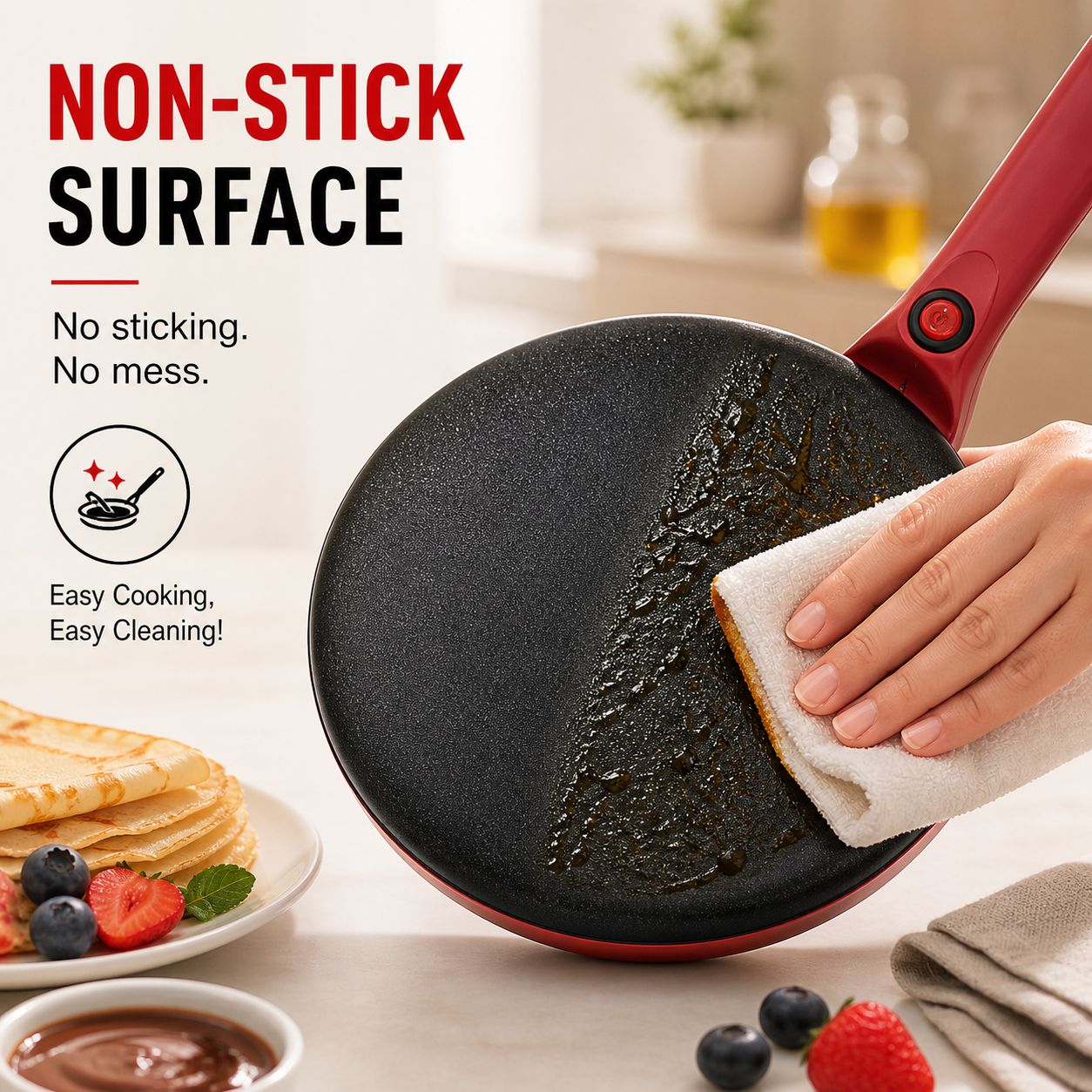 Automatic Pancake, Crepe & Dosa Maker